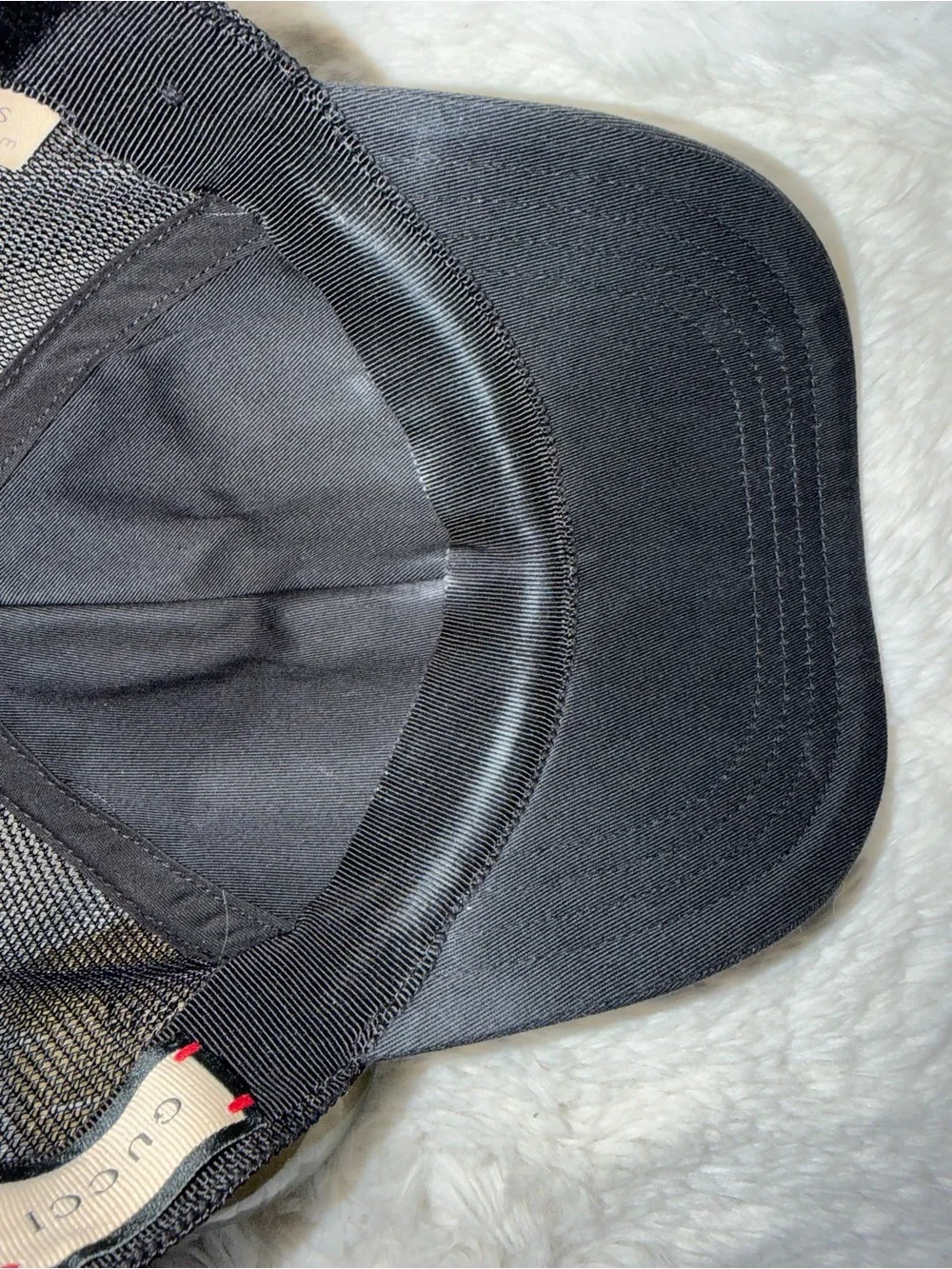 Gucci Logo Black Baseball Cap- SIZE SMALL, GOOD CONDITION
